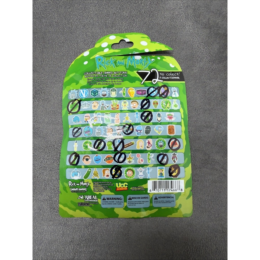 Adult Swim Rick and Morty Collector Button Pins Series 1 Lot of 15 - Picture 7 of 8
